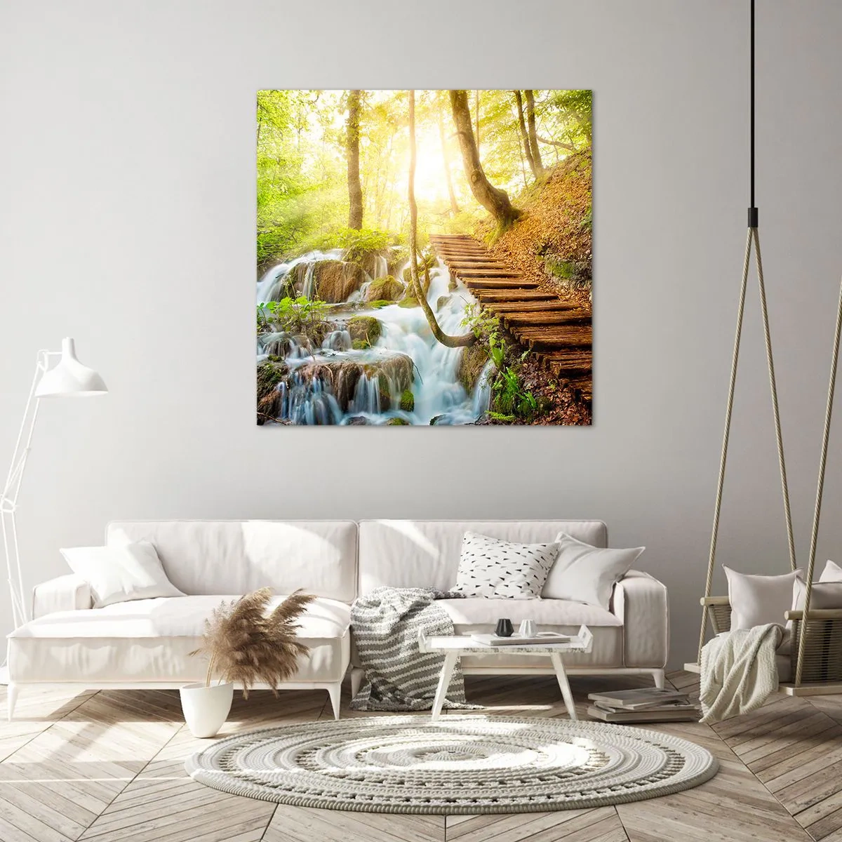 Schilderen op canvas - Een felbegeerde koelte - 60x60 cm