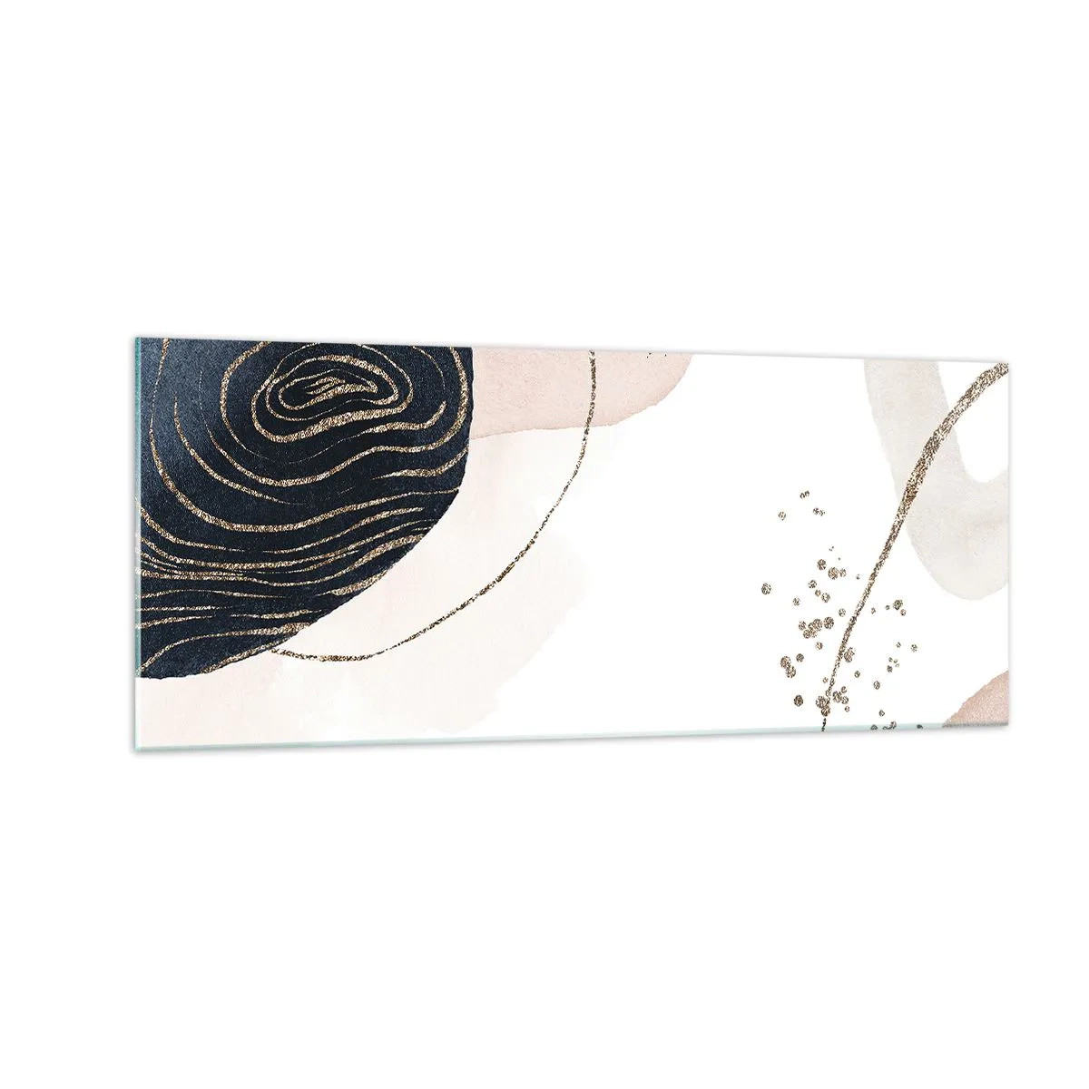 Schilderen op glas - Alles vloeit - 100x40 cm