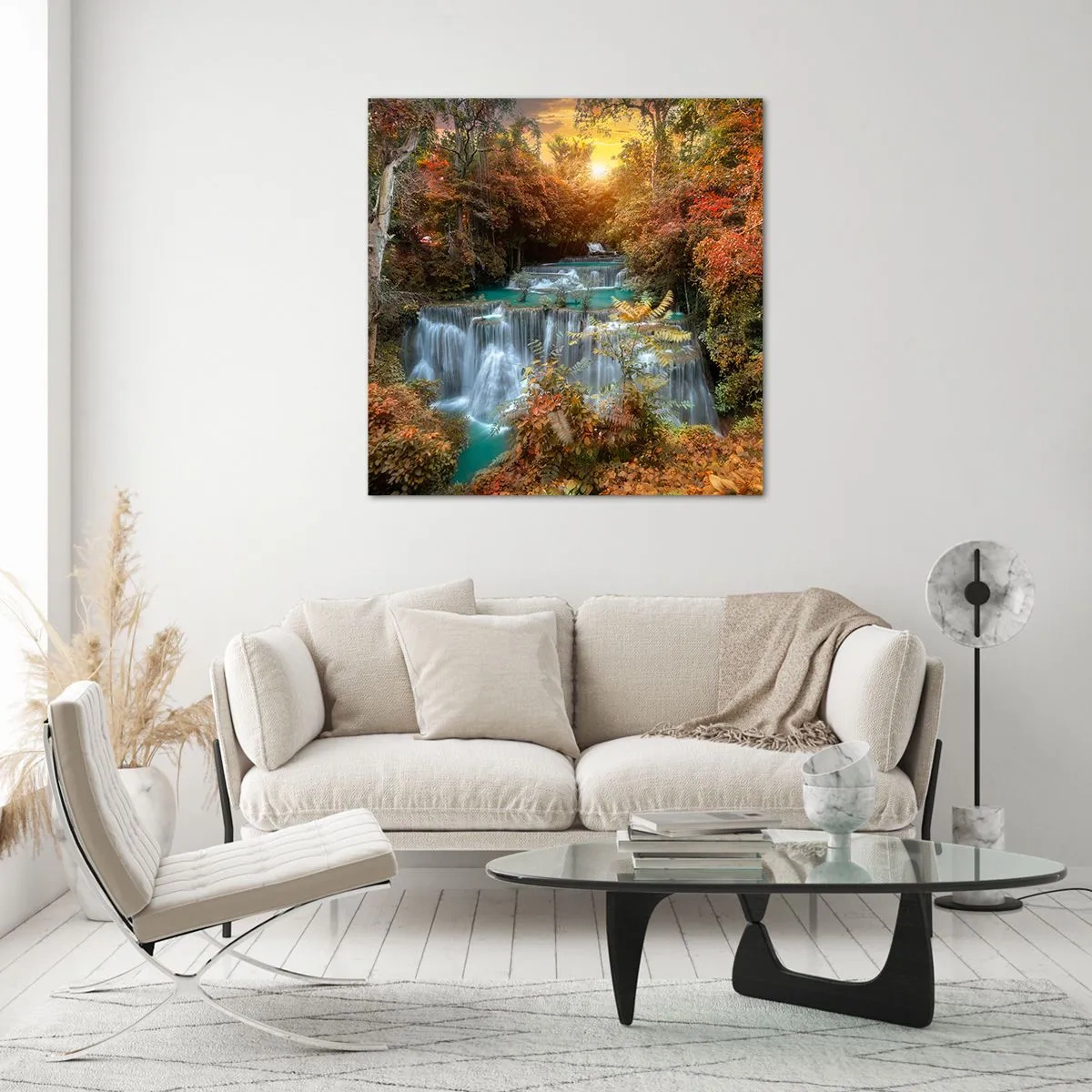 Schilderen op glas - Verborgen schat van het bos - 40x40 cm