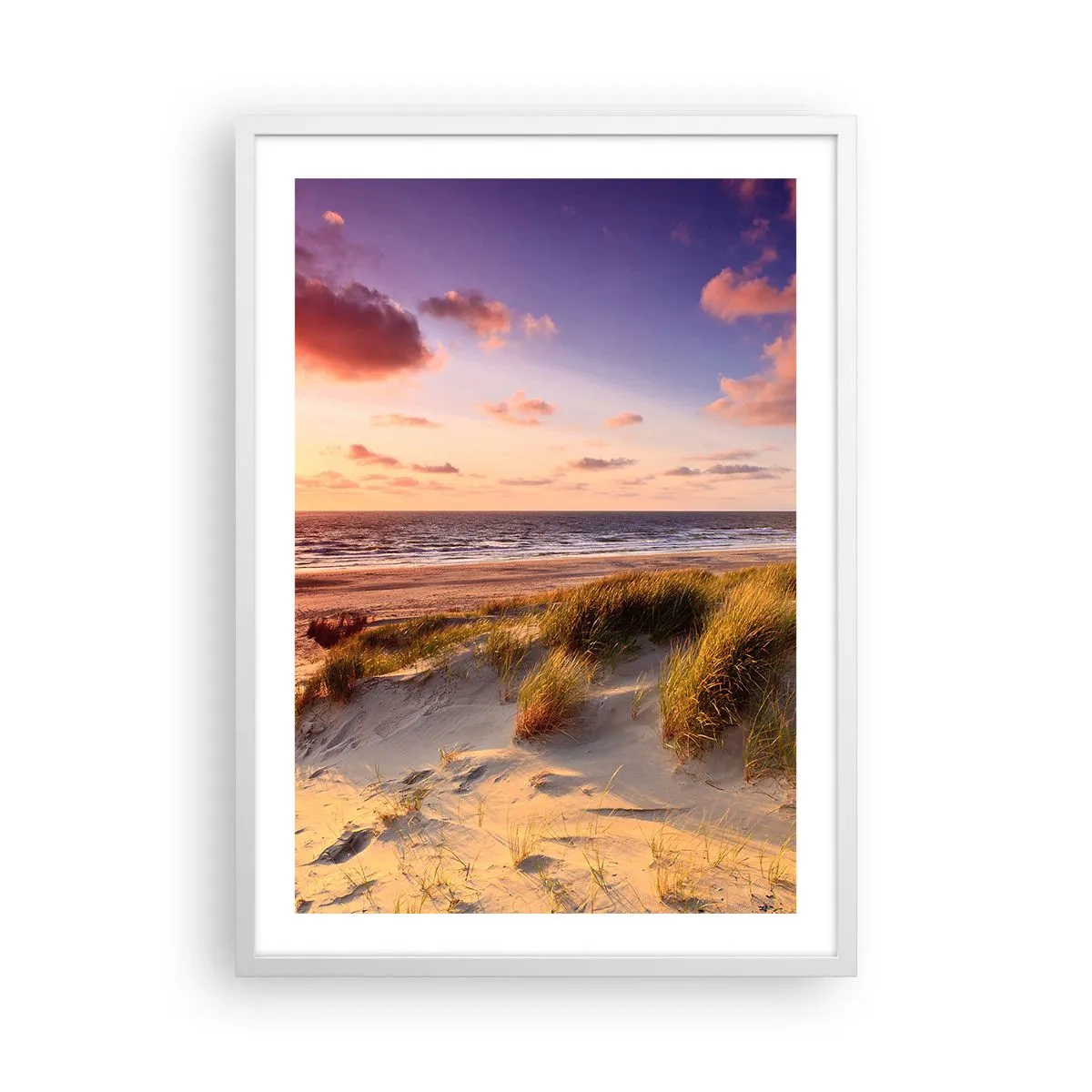 Poster in een witte lijst - De lucht ruikt al in de zomer - 50x70 cm