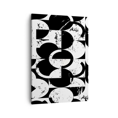 Schilderen op canvas - Wit is wit en zwart is zwart - 50x70 cm