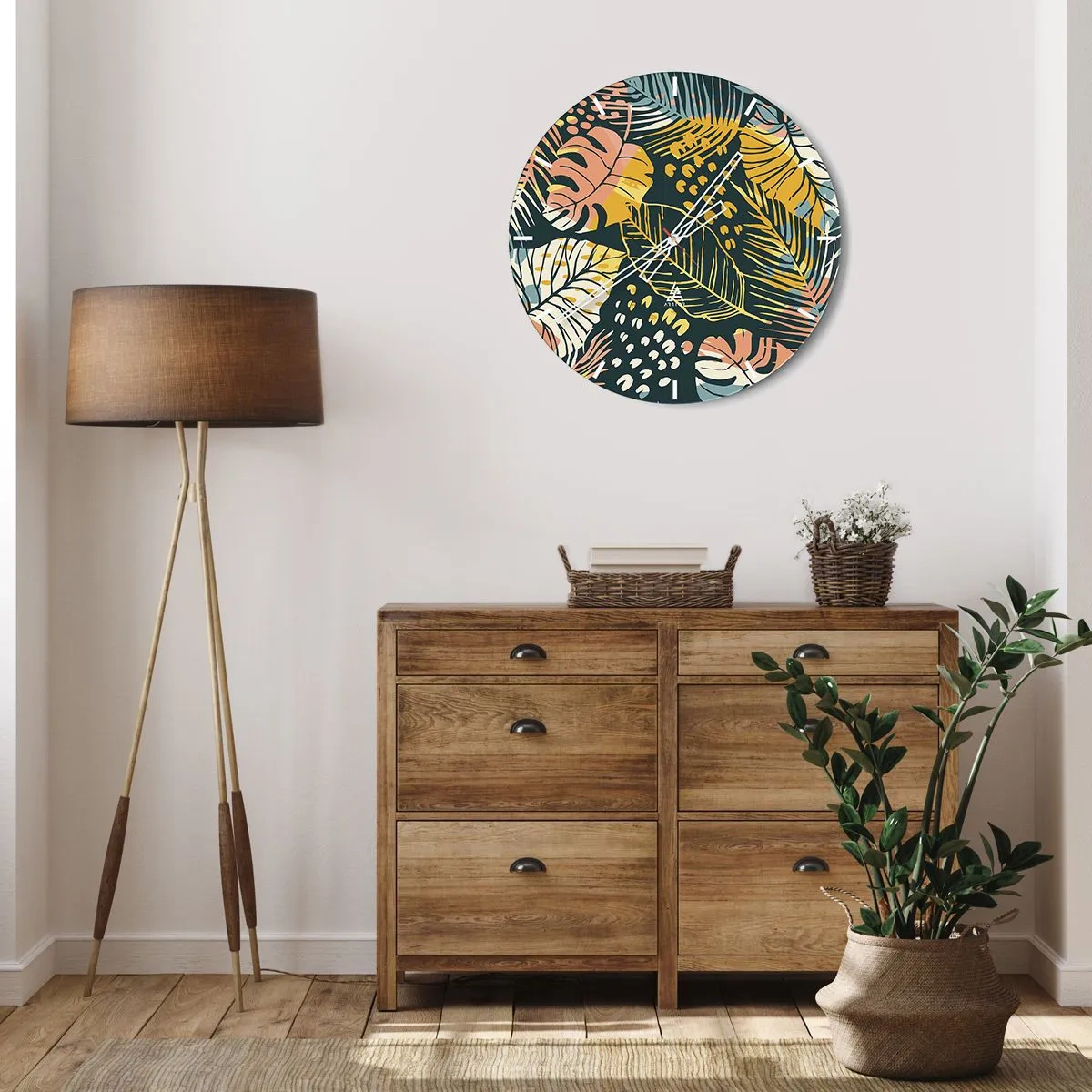 Wandklok - Klok - Lommerrijke fantasie - 40x40 cm