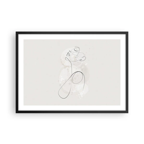 Poster in een zwarte lijst - De spiraal van schoonheid - 70x50 cm