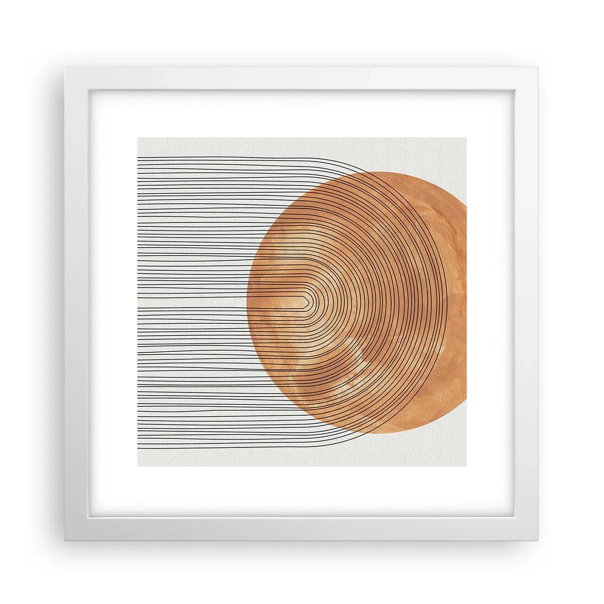 Poster in een witte lijst - Zonnige compositie - 30x30 cm