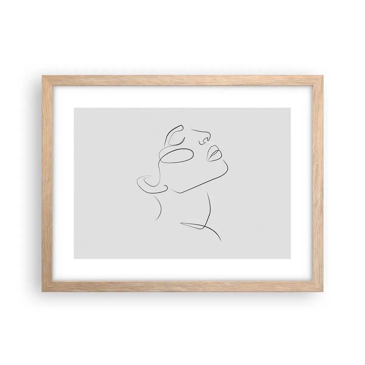 Een poster in een licht eiken lijst - De wendingen van dromen - 40x30 cm