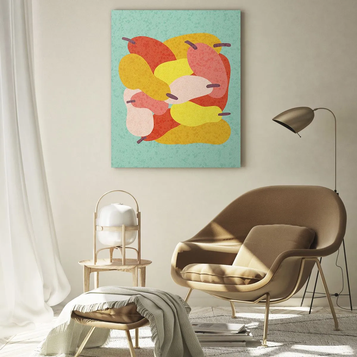 Schilderen op glas - Probeer de zomerzon - 70x100 cm