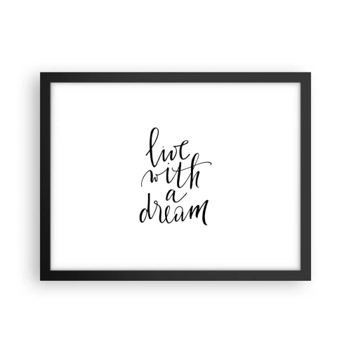 Poster in een zwarte lijst - Natuurlijk - 40x30 cm