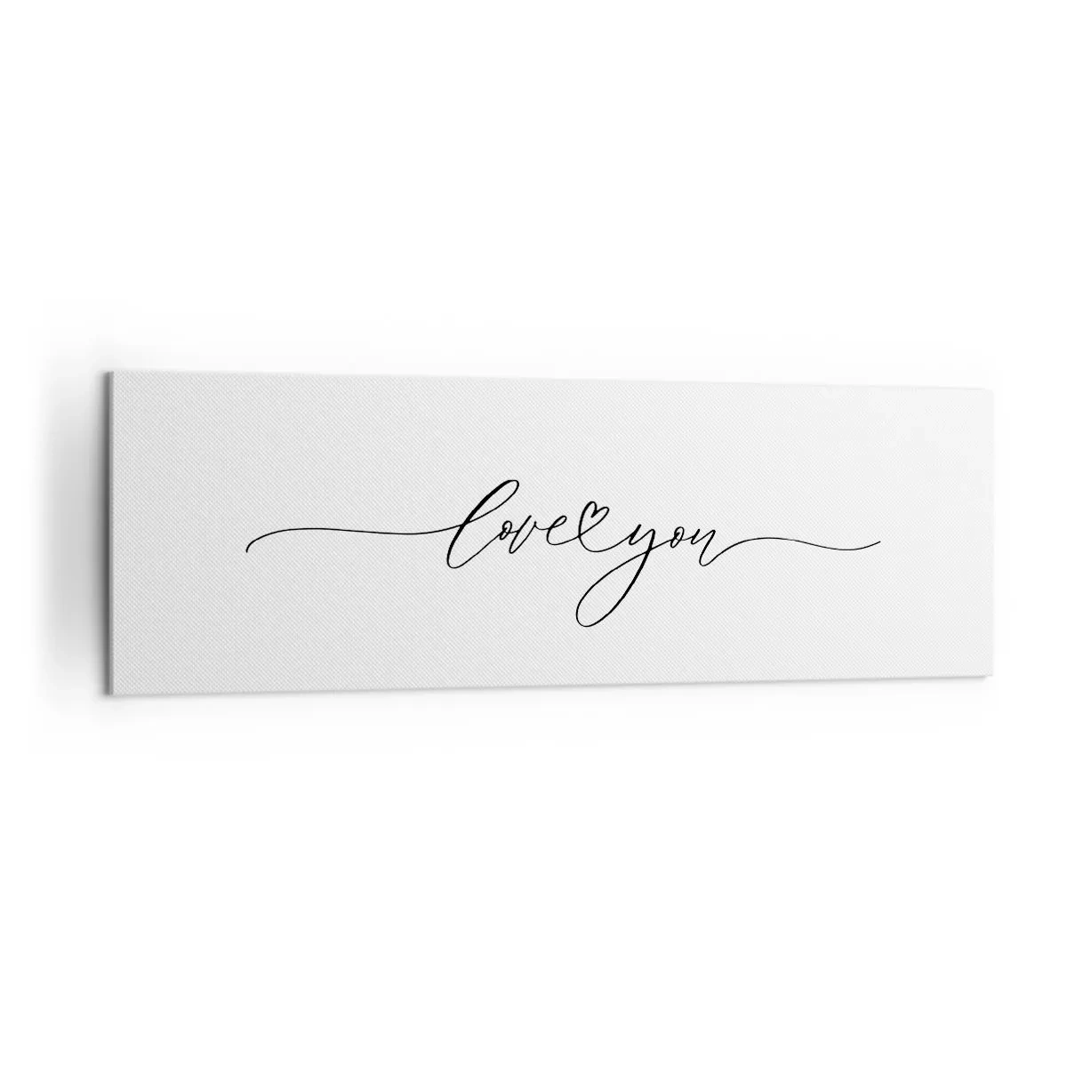 Schilderen op canvas - Zwart op wit - 160x50 cm