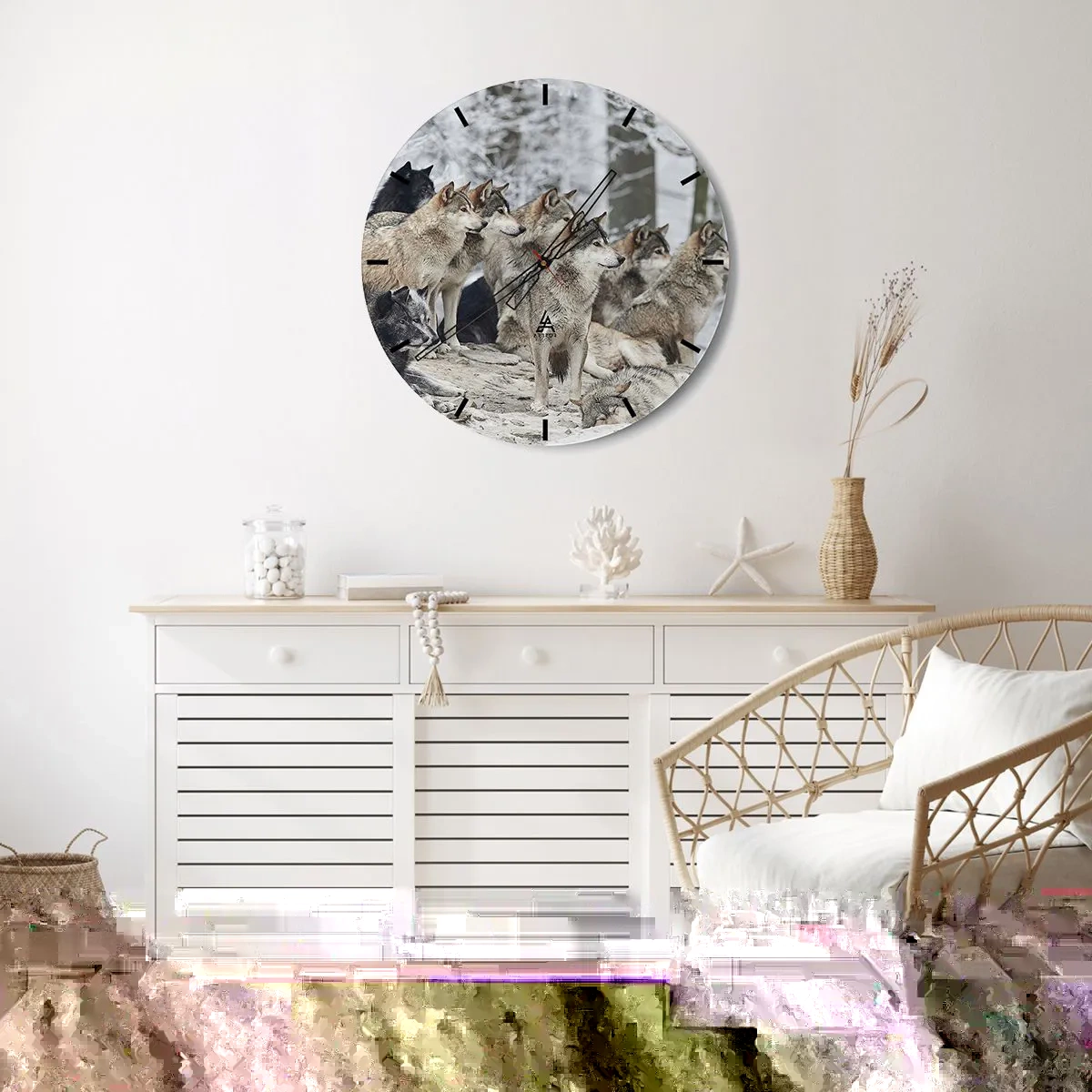 Wandklok - Klok - Familie en vrienden - 30x30 cm