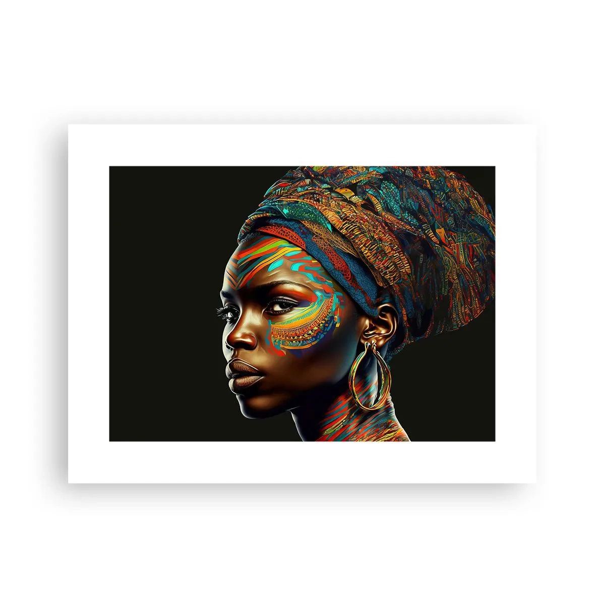 Poster - Afrikaanse koningin - 40x30 cm