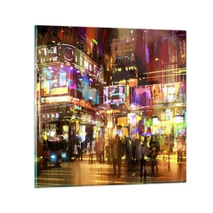 Schilderen op glas - In een zee van licht - 50x50 cm