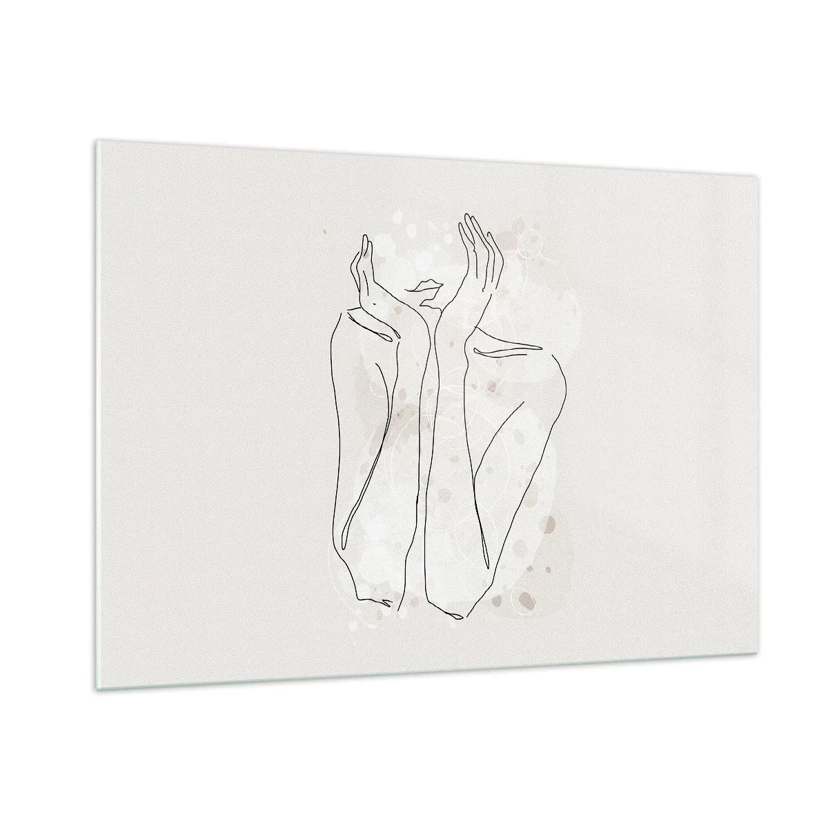 Schilderen op glas - Een dromerig moment - 100x70 cm