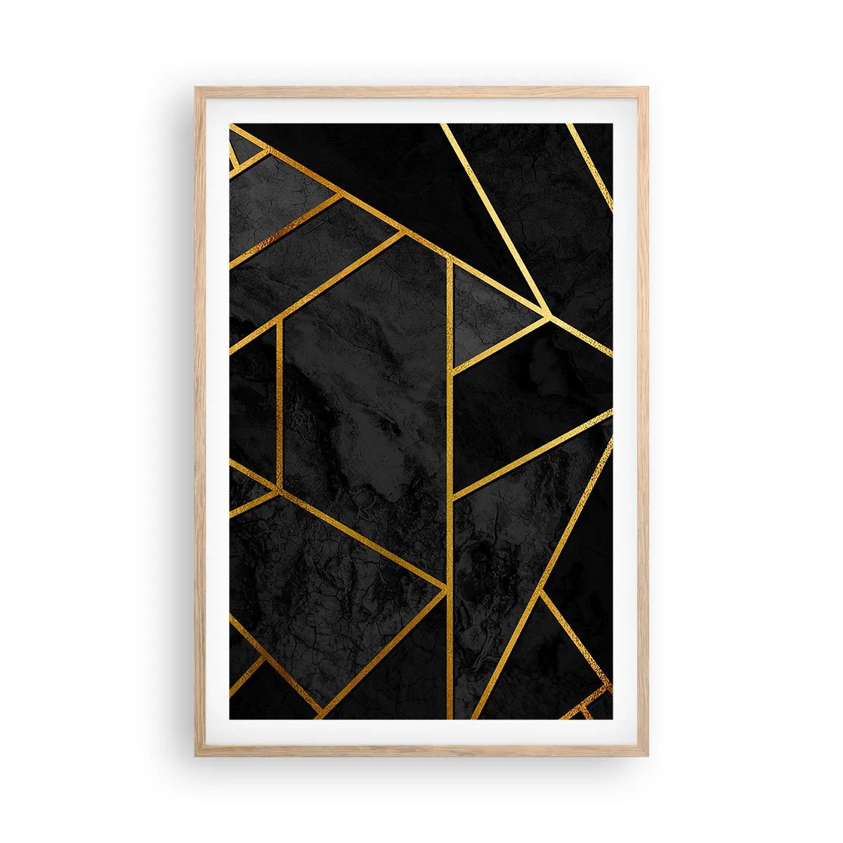 Een poster in een licht eiken lijst - Duisternis en glans - 61x91 cm