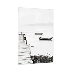 Schilderen op glas - Stil en schoon boven het water - 80x120 cm