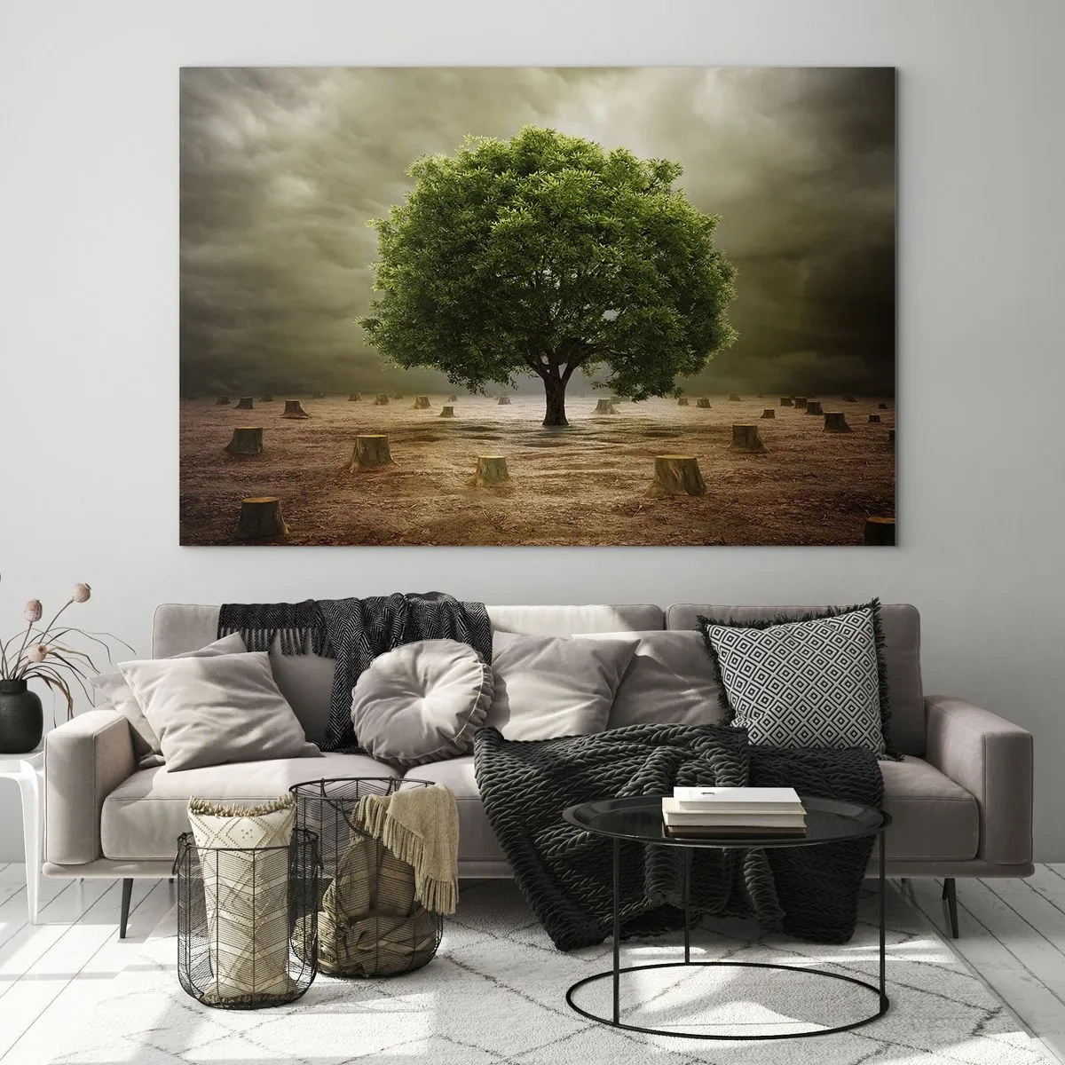 Schilderen op glas - Alle hoop - 120x80 cm