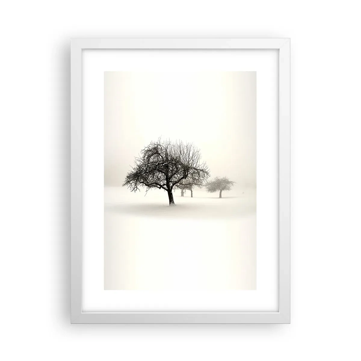Poster in een witte lijst - Winterslaap - 30x40 cm