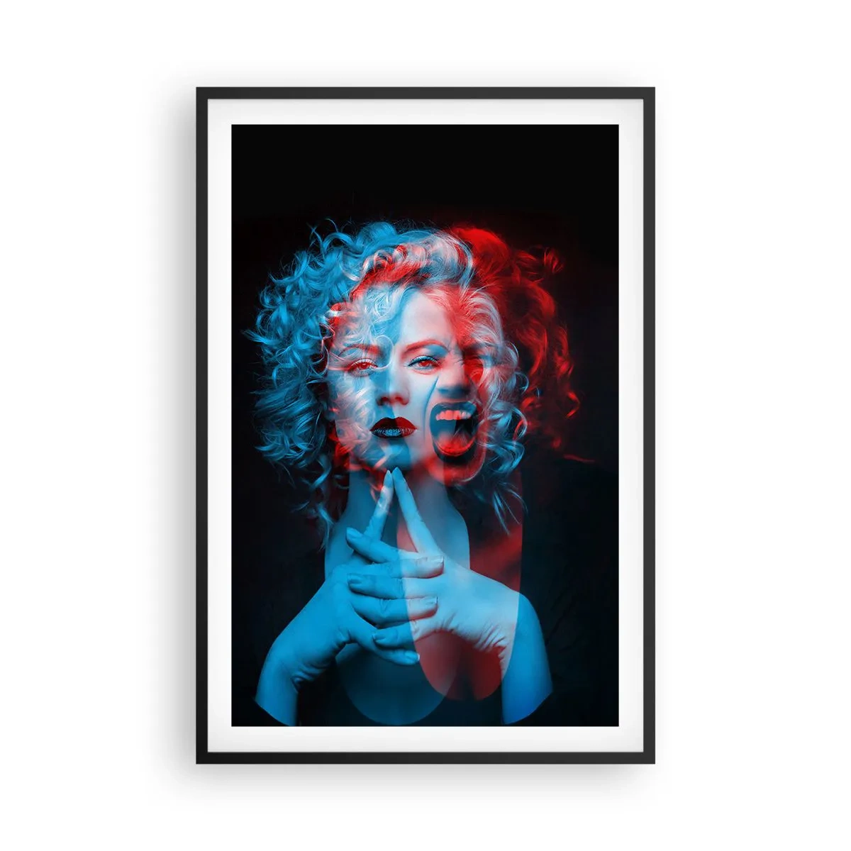 Poster in een zwarte lijst - Alter ego - 61x91 cm