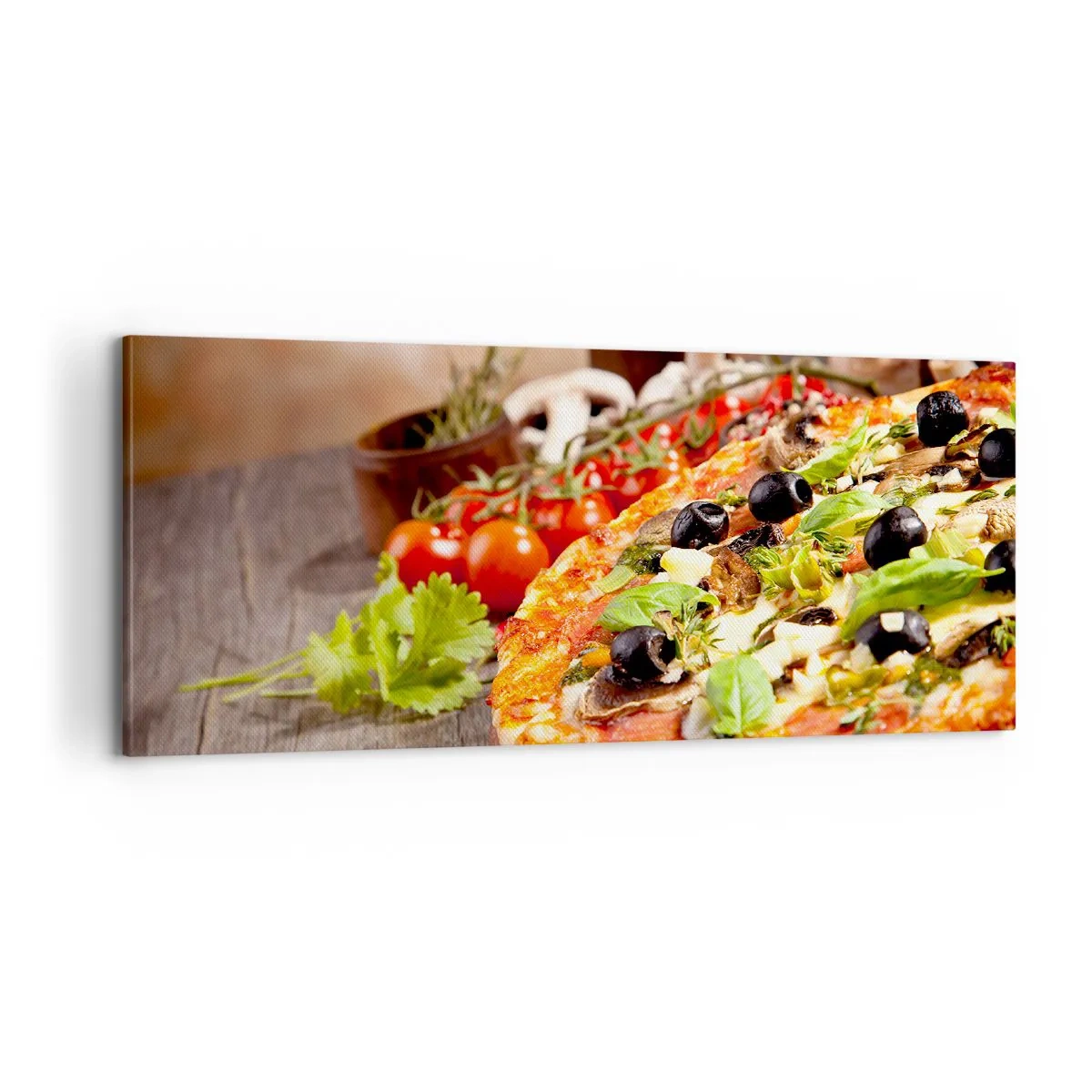 Schilderen op canvas - Van de tellurische ingrediënten - 100x40 cm