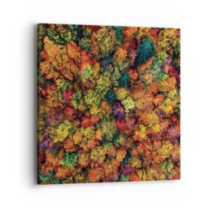 Schilderen op canvas - Boeket herfstbomen - 40x40 cm