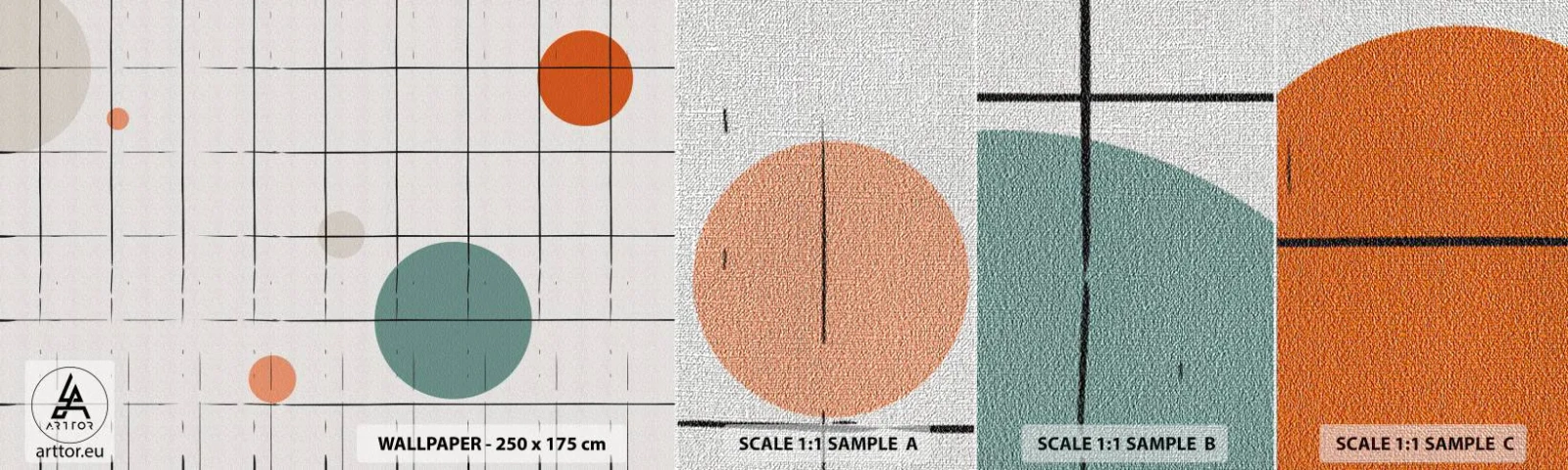 Fotobehang Monster Premium Canvas - Gevangen. Wij of zij? - Achtergrond, Wielen, Rooster - 100x30 cm