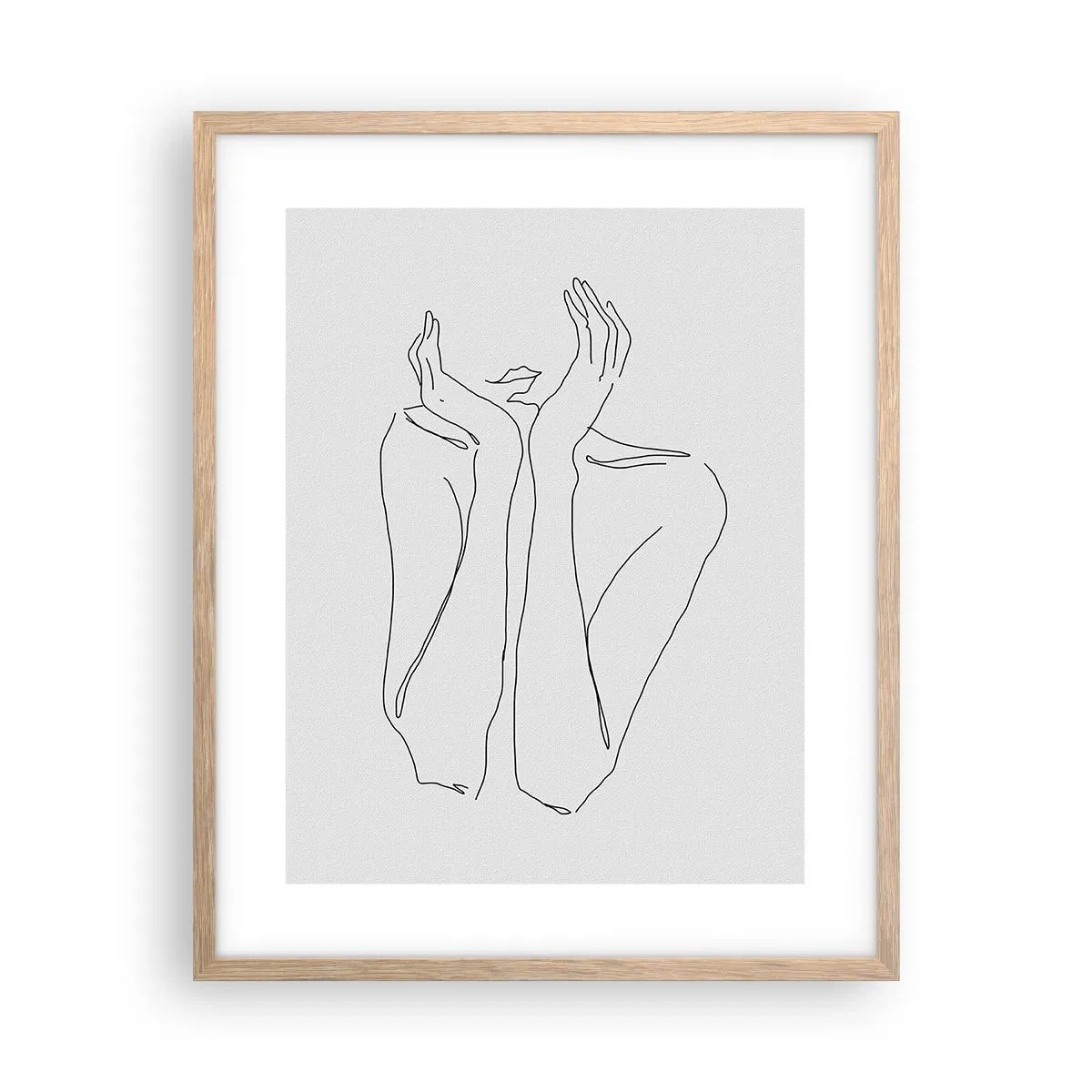 Een poster in een licht eiken lijst - Waar meisjes van dromen - 40x50 cm