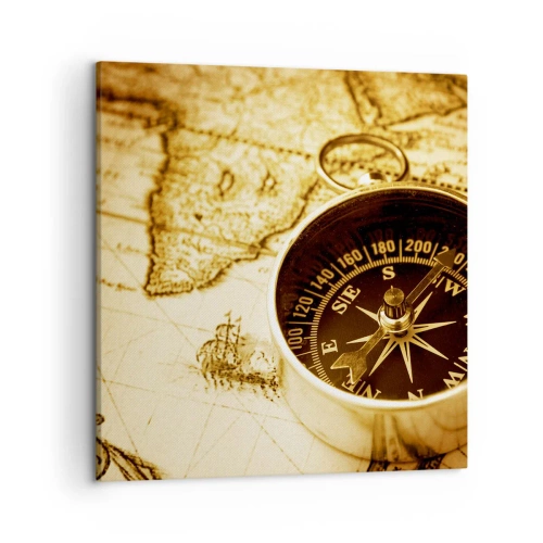 Schilderen op canvas - Oost of west? - 50x50 cm