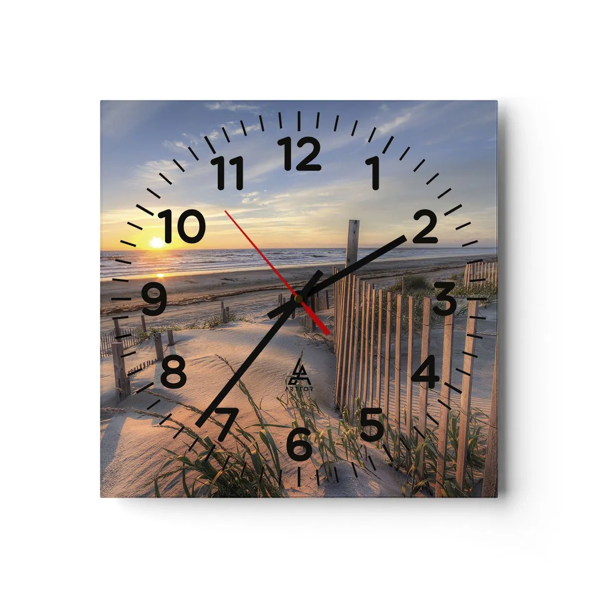 Wandklok - Klok - Glans en schaduw van de wind - 40x40 cm