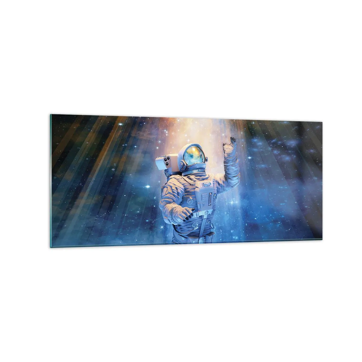 Schilderen op glas - Eindelijk aan het einde - 120x50 cm