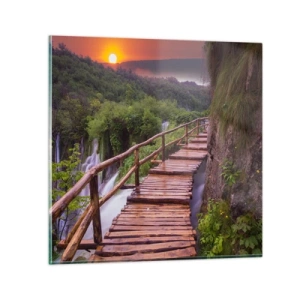 Schilderen op glas - Ongelooflijke schoonheid - 40x40 cm