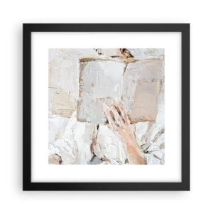 Poster in een zwarte lijst - In een andere wereld - 30x30 cm