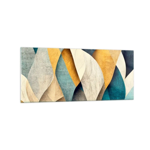 Schilderen op glas - Ritme en beweging - 120x50 cm