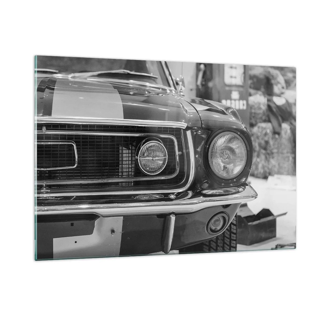 Schilderen op glas - Hard rijden - 120x80 cm