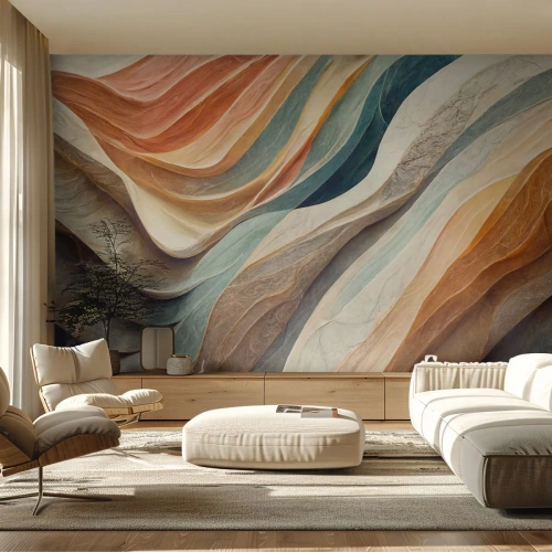 Fotobehang Premium Sand - Het moment vóór de verandering - Textuur, Patroon, Helder - 100x70 cm