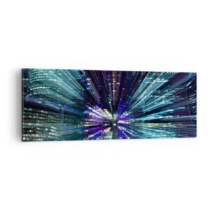 Schilderen op canvas - Overgang naar hyperspace - 140x50 cm