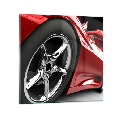 Schilderen op glas - Gemaakt voor snelheid - 40x40 cm