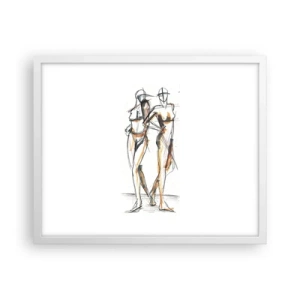 Poster in een witte lijst - Een studie van genade - 50x40 cm