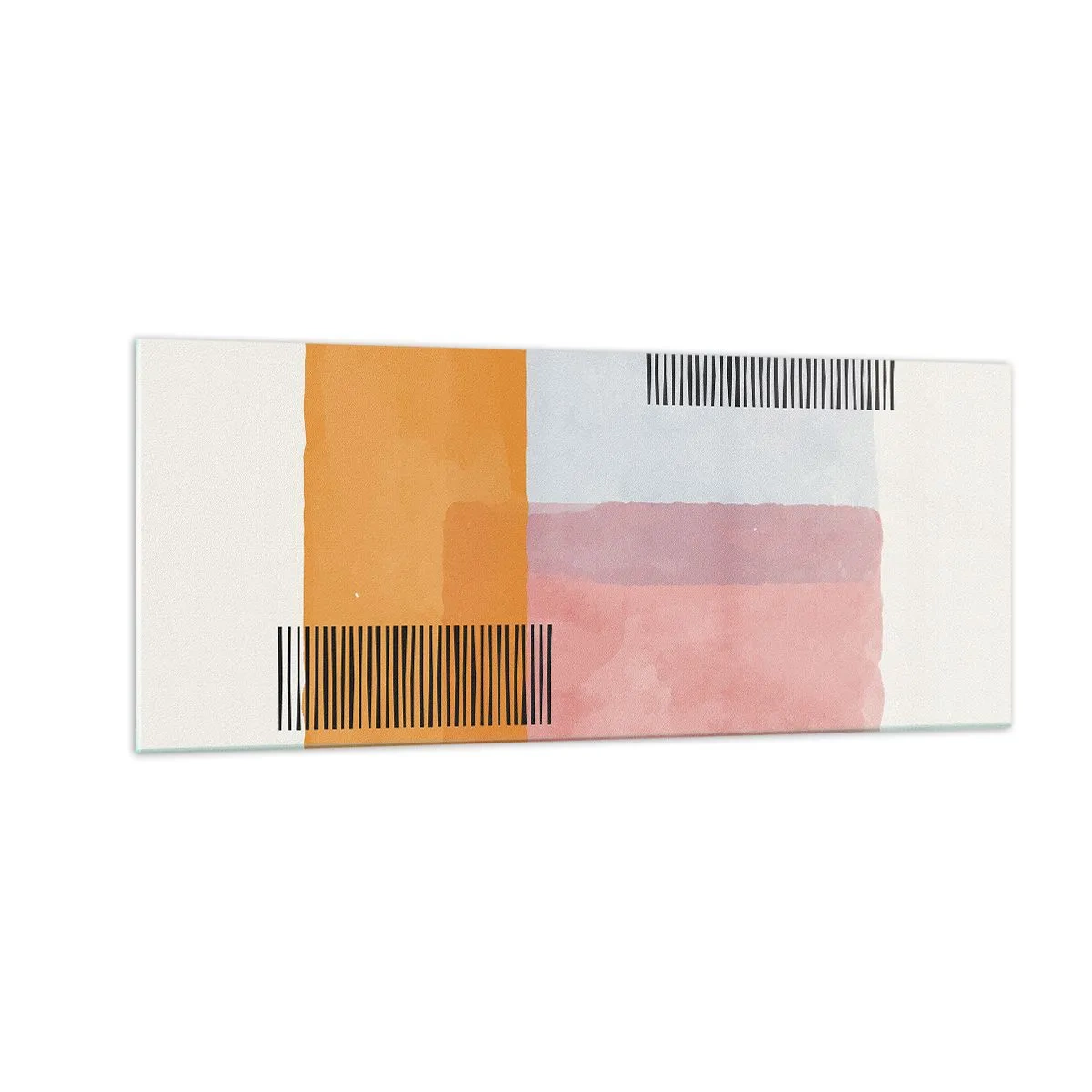 Schilderen op glas - Van hoek tot hoek - 100x40 cm