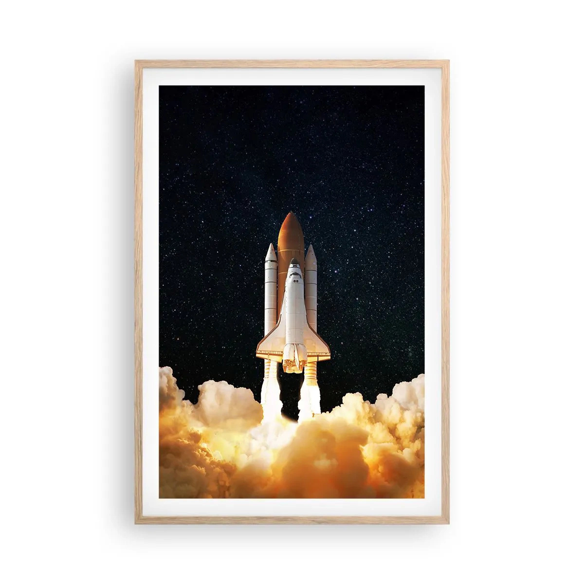 Een poster in een licht eiken lijst - Advertentie astra! - 61x91 cm