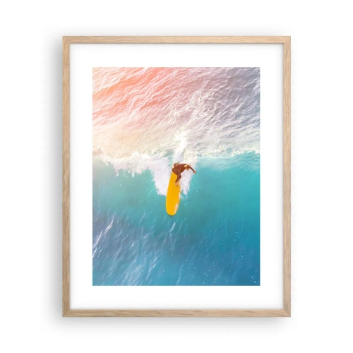 Een poster in een licht eiken lijst - De oceaanruiter - 40x50 cm