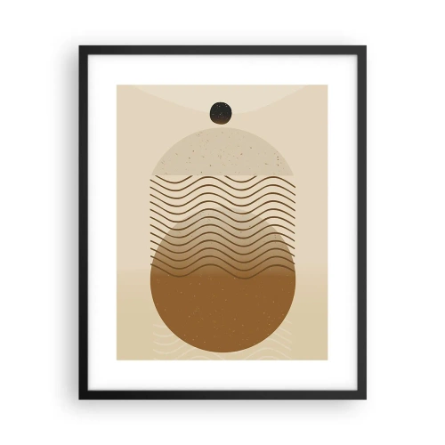 Poster in een zwarte lijst - Over de oorsprong van geometrische figuren - 40x50 cm