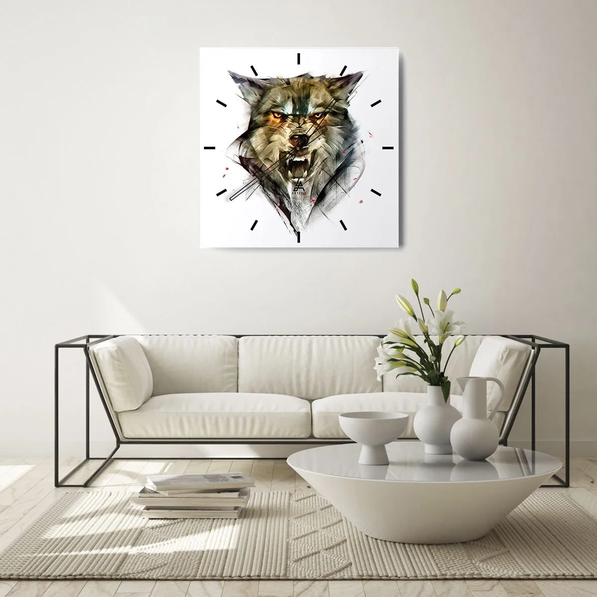 Wandklok - Klok - Blijf staan! - 40x40 cm