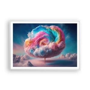 Poster in een witte lijst - De droom van een pretpark - 100x70 cm