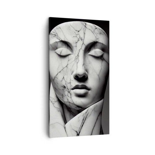 Schilderen op canvas - Marmeren vormen - 45x80 cm