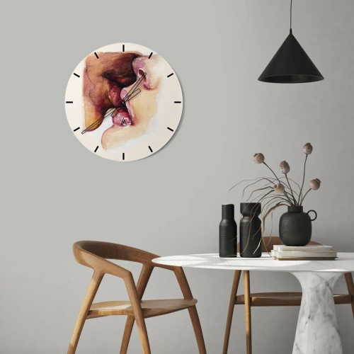 Wandklok - Klok - Zoals dag en nacht, aarde en lucht - 40x40 cm