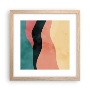 Een poster in een licht eiken lijst - Conforme non-conformiteit - 30x30 cm