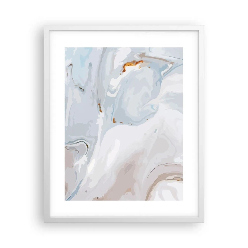 Poster in een witte lijst - Het wit is verheven - 40x50 cm