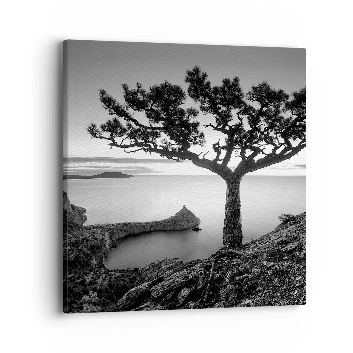 Schilderen op canvas - Stilte aan de horizon - 40x40 cm