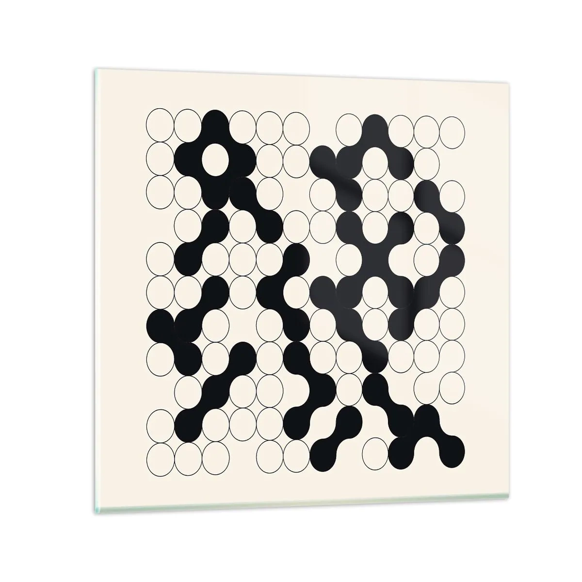 Schilderen op glas - Chinees spel – variatie - 30x30 cm