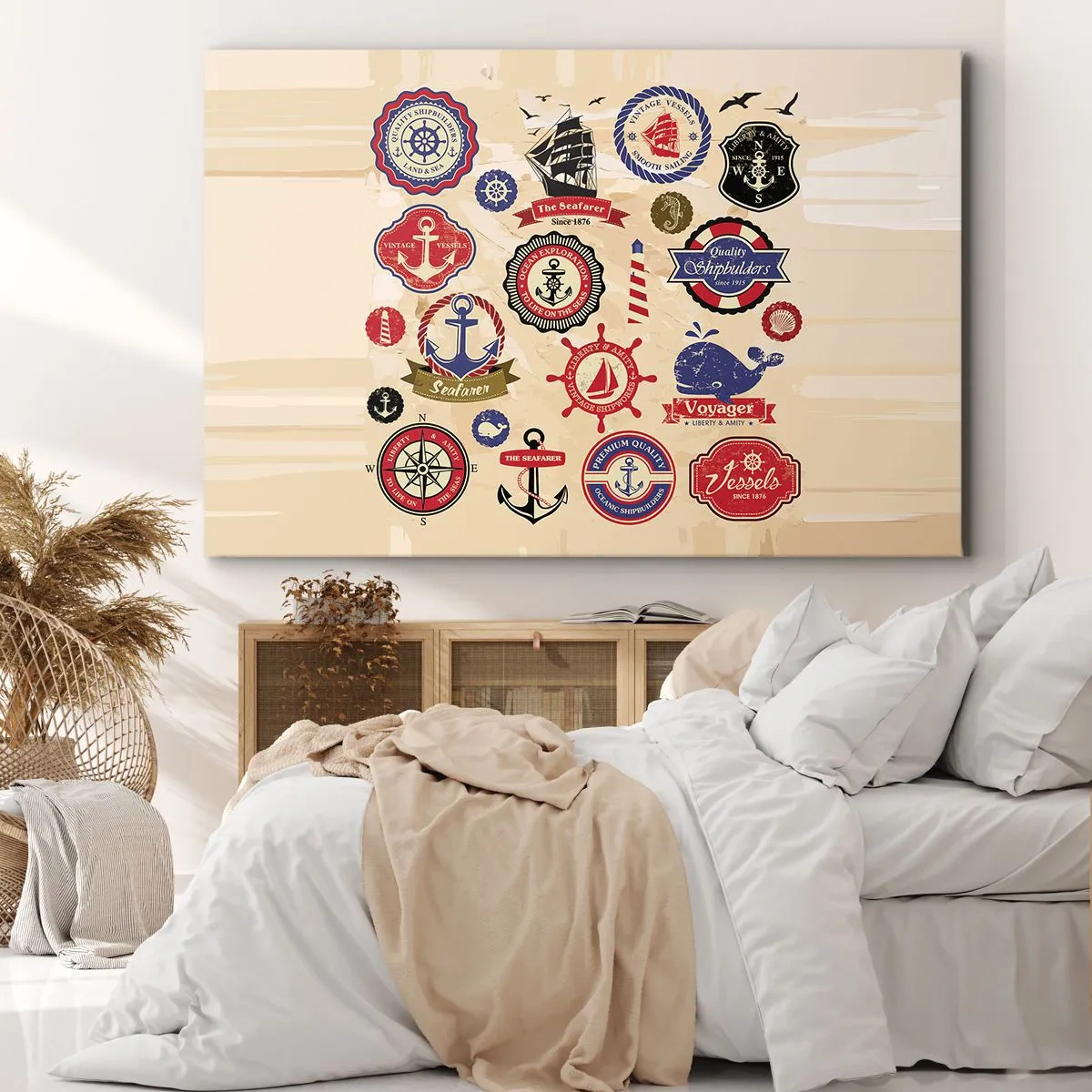 Schilderen op canvas - Zeilende broederschap - 100x70 cm