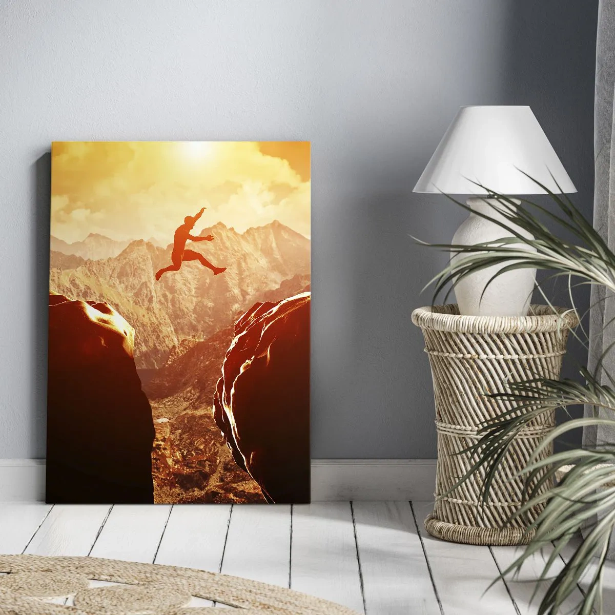 Schilderen op canvas - Grenzen overschrijden - 45x80 cm